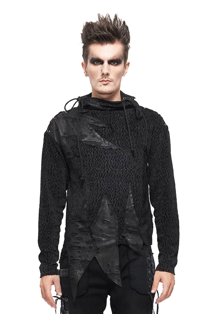 Executioner Knit Top - mens outerwear - VampireFreaks - Devil Fashion