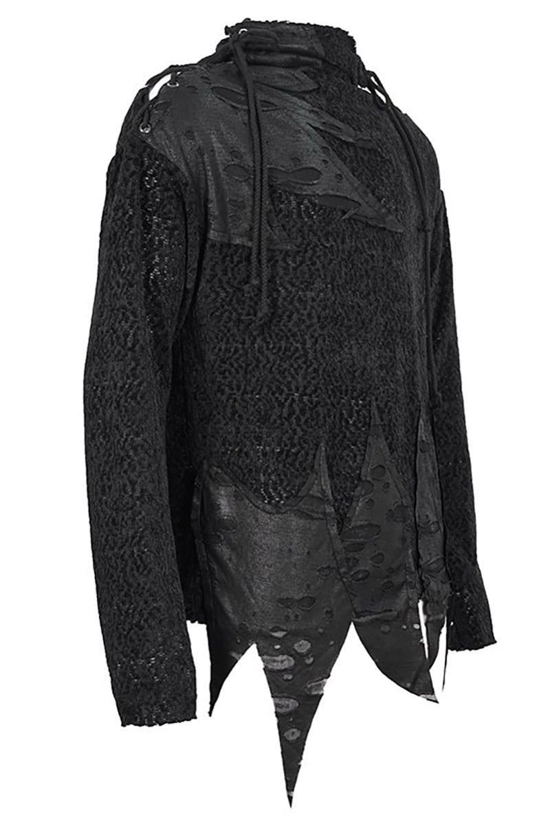 Executioner Knit Top - mens outerwear - VampireFreaks - Devil Fashion