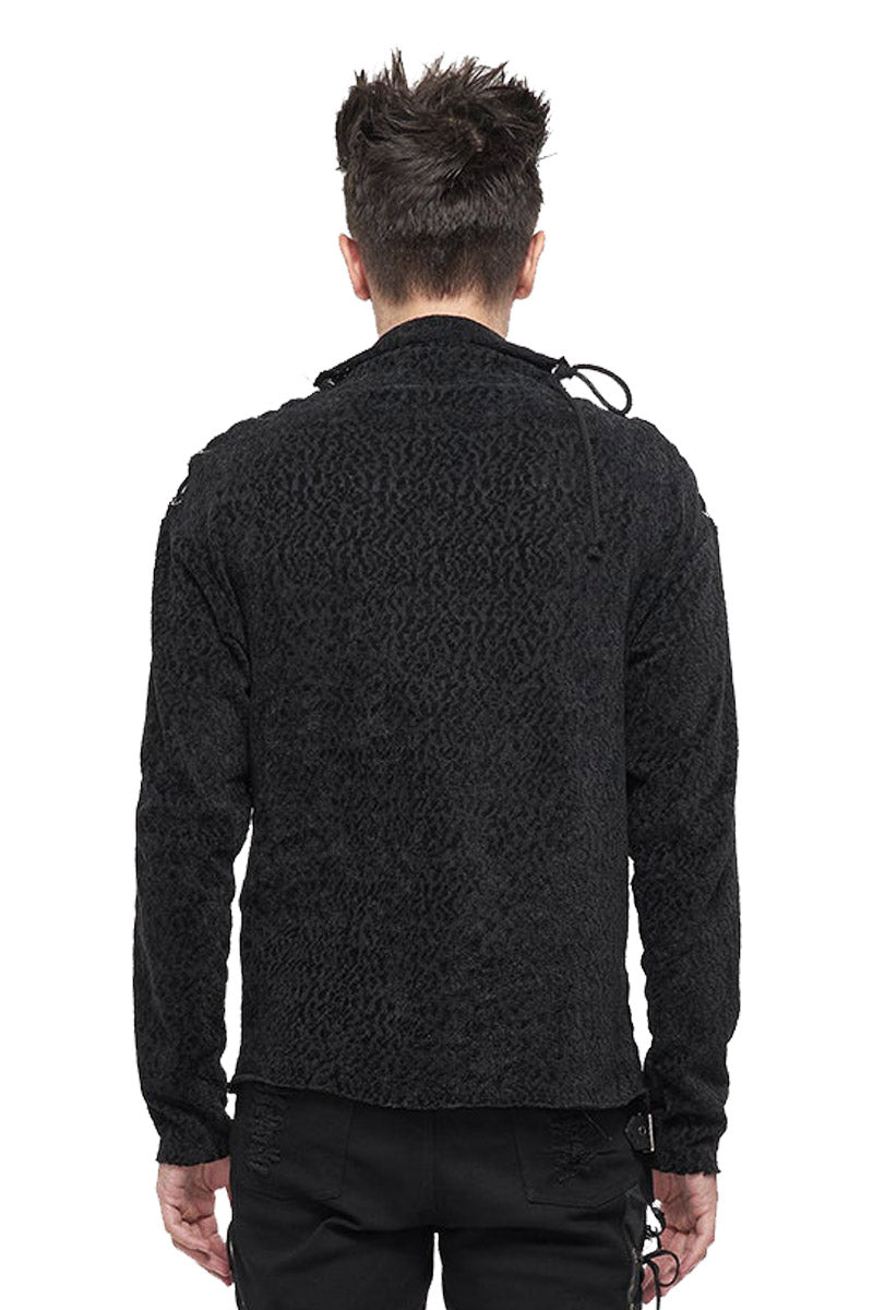 Executioner Knit Top - mens outerwear - VampireFreaks - Devil Fashion