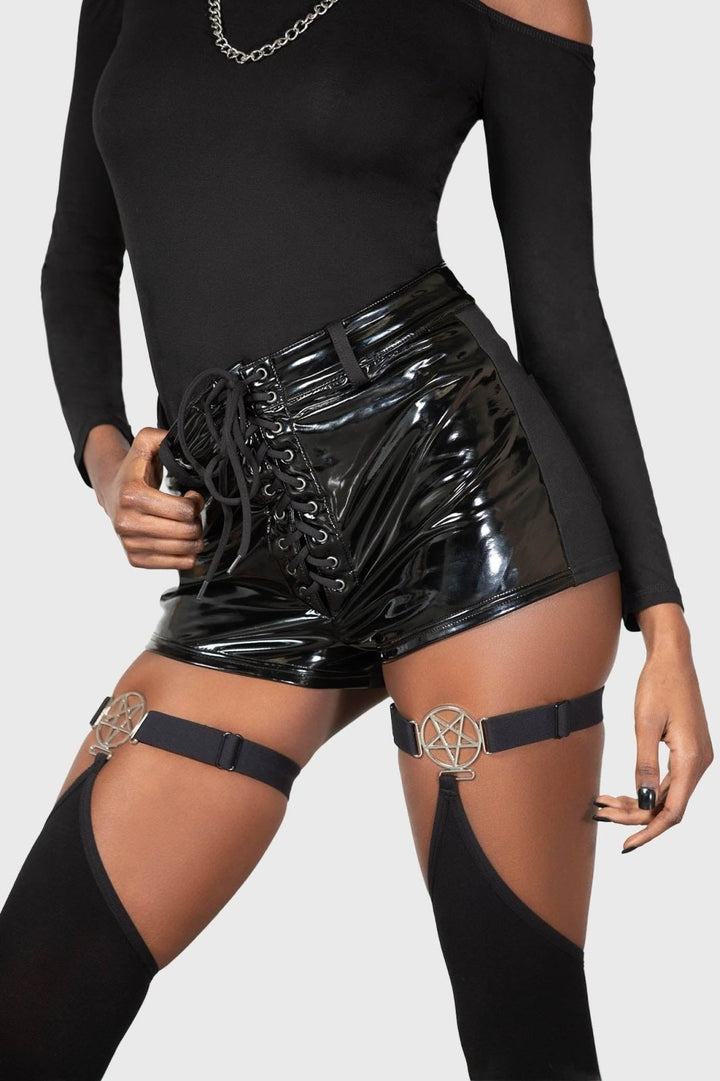 Exxanimate Shorts - womens bottoms - VampireFreaks - Killstar