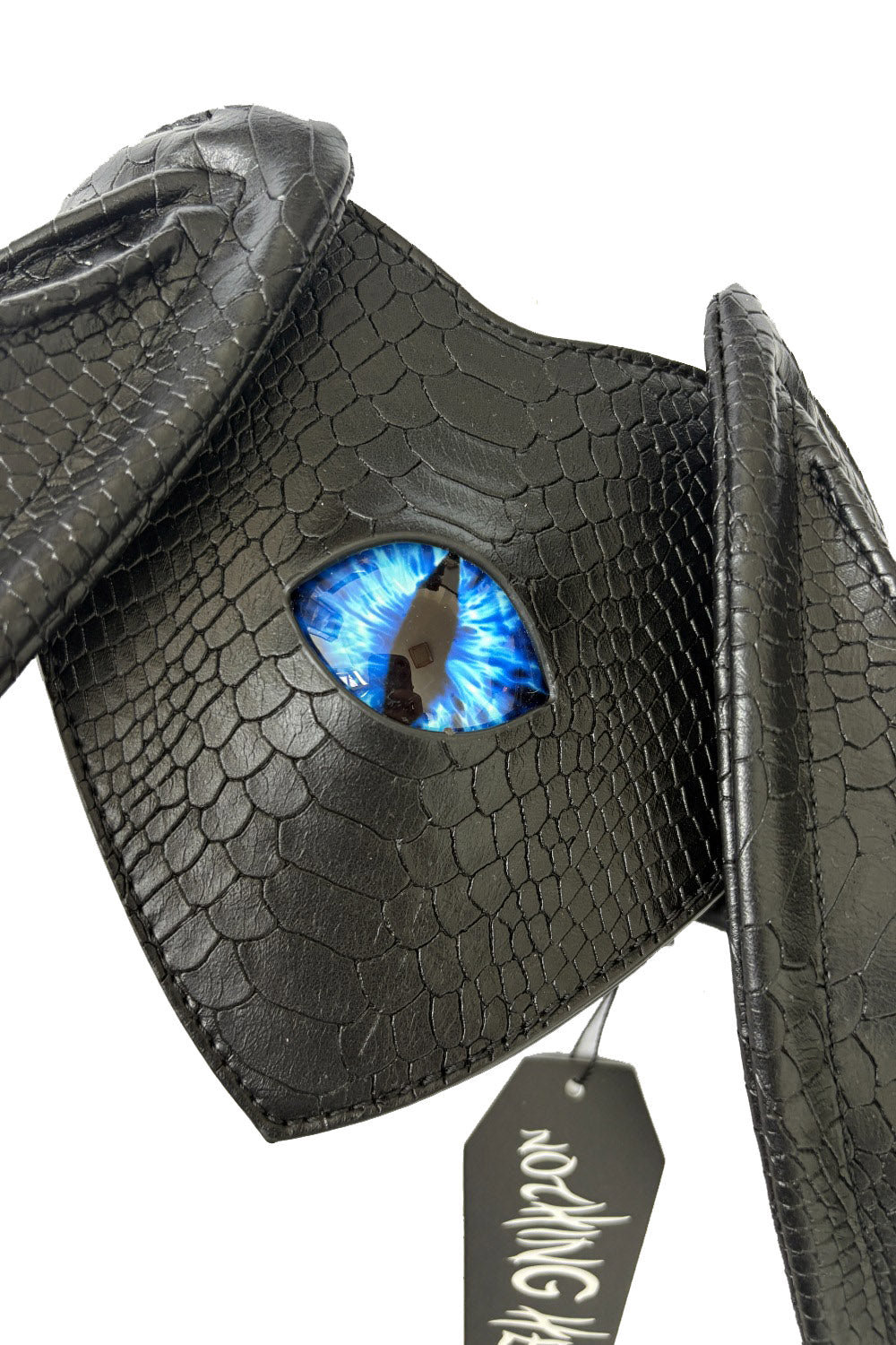 snakeskin batwing backpack