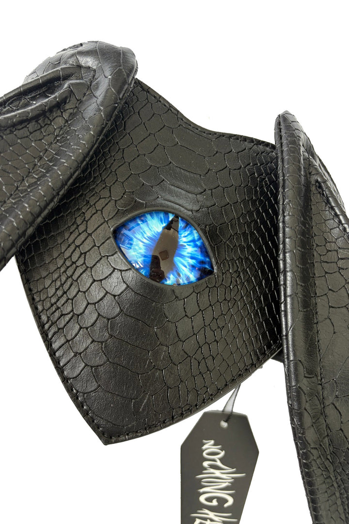 snakeskin batwing backpack