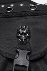 netted skull hardware skull studded waist bag