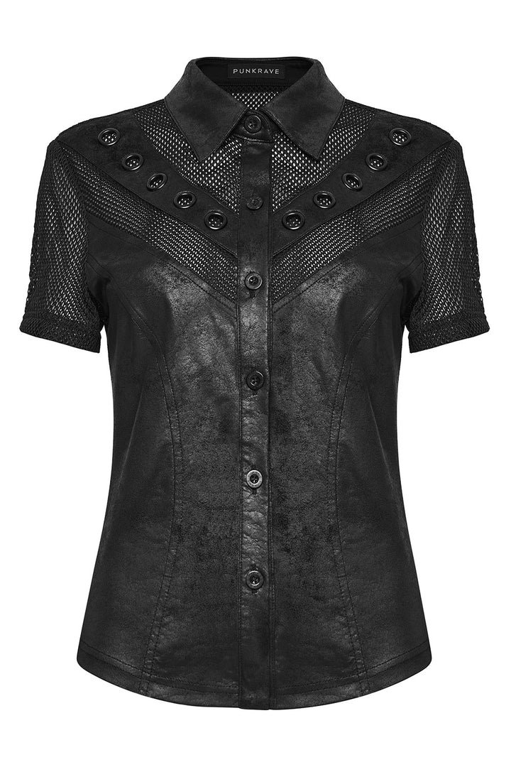 fishnet mesh top