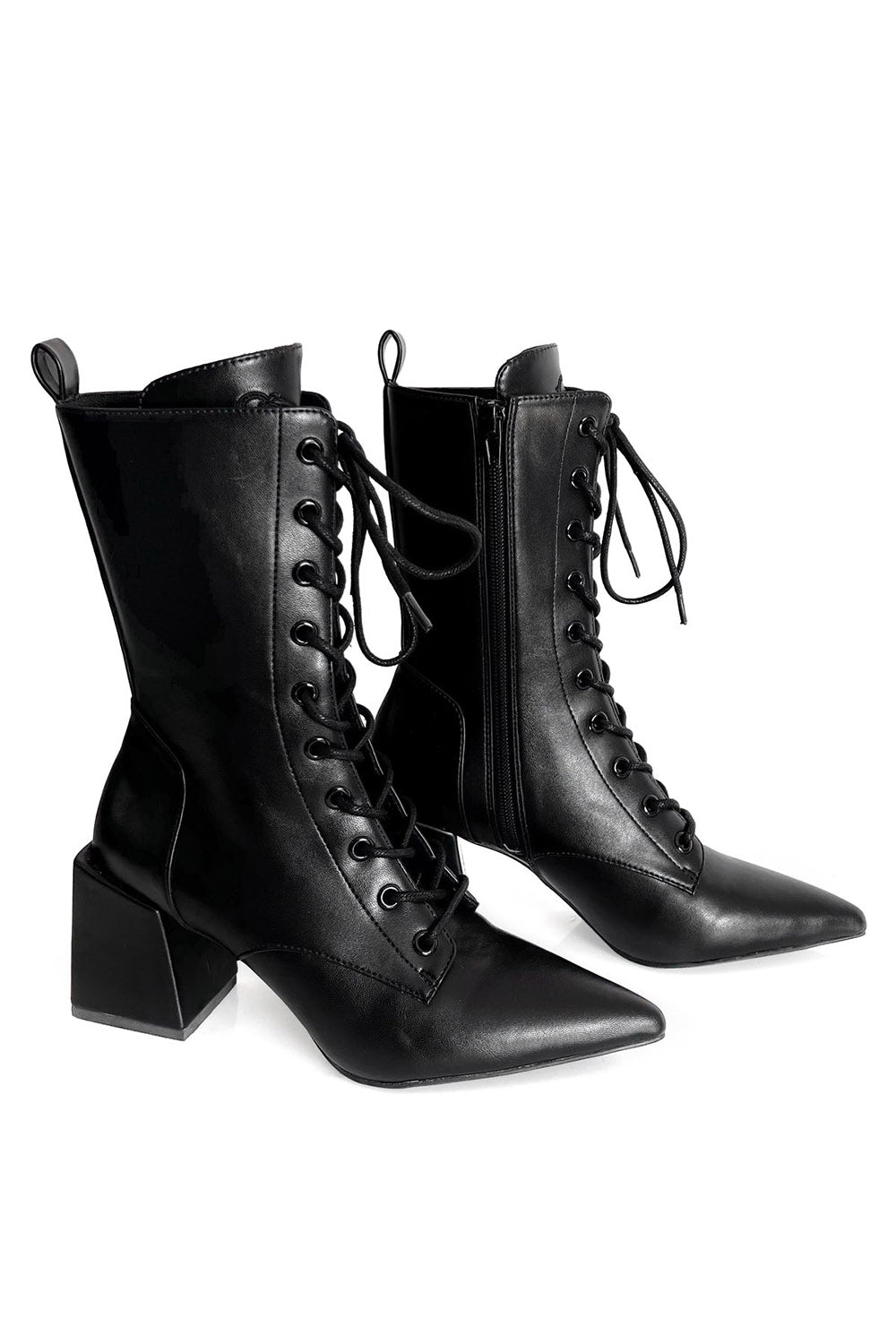 block heel wicked witch boots