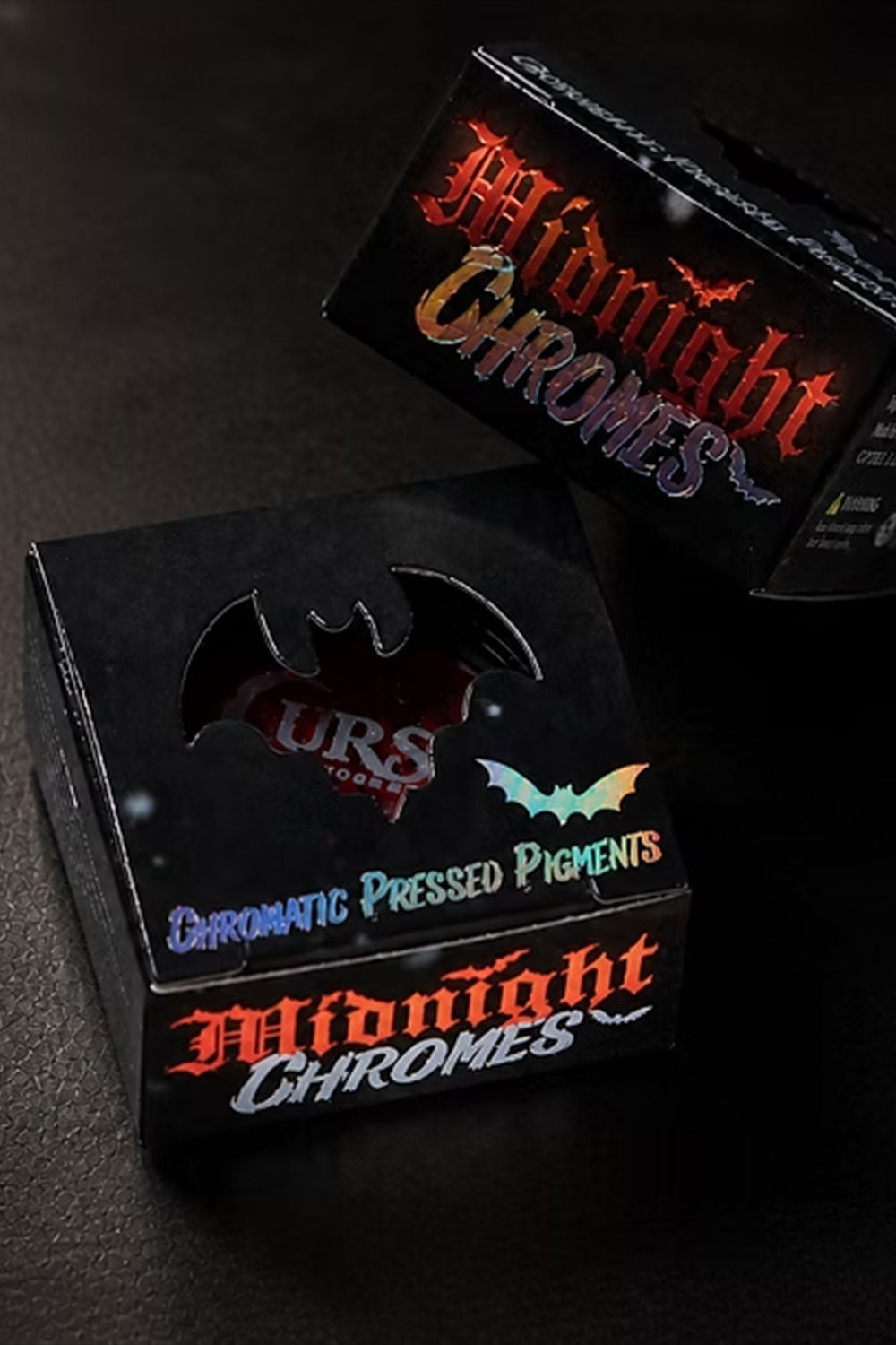 Curst Kosmetics midnight chromes eye shadow packaging