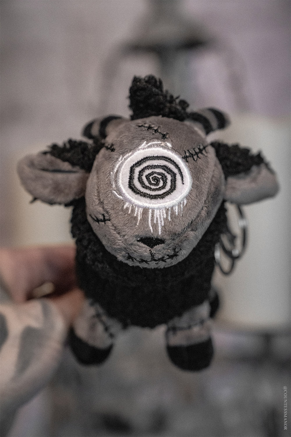 soft and spooky weird plush toy keychain 