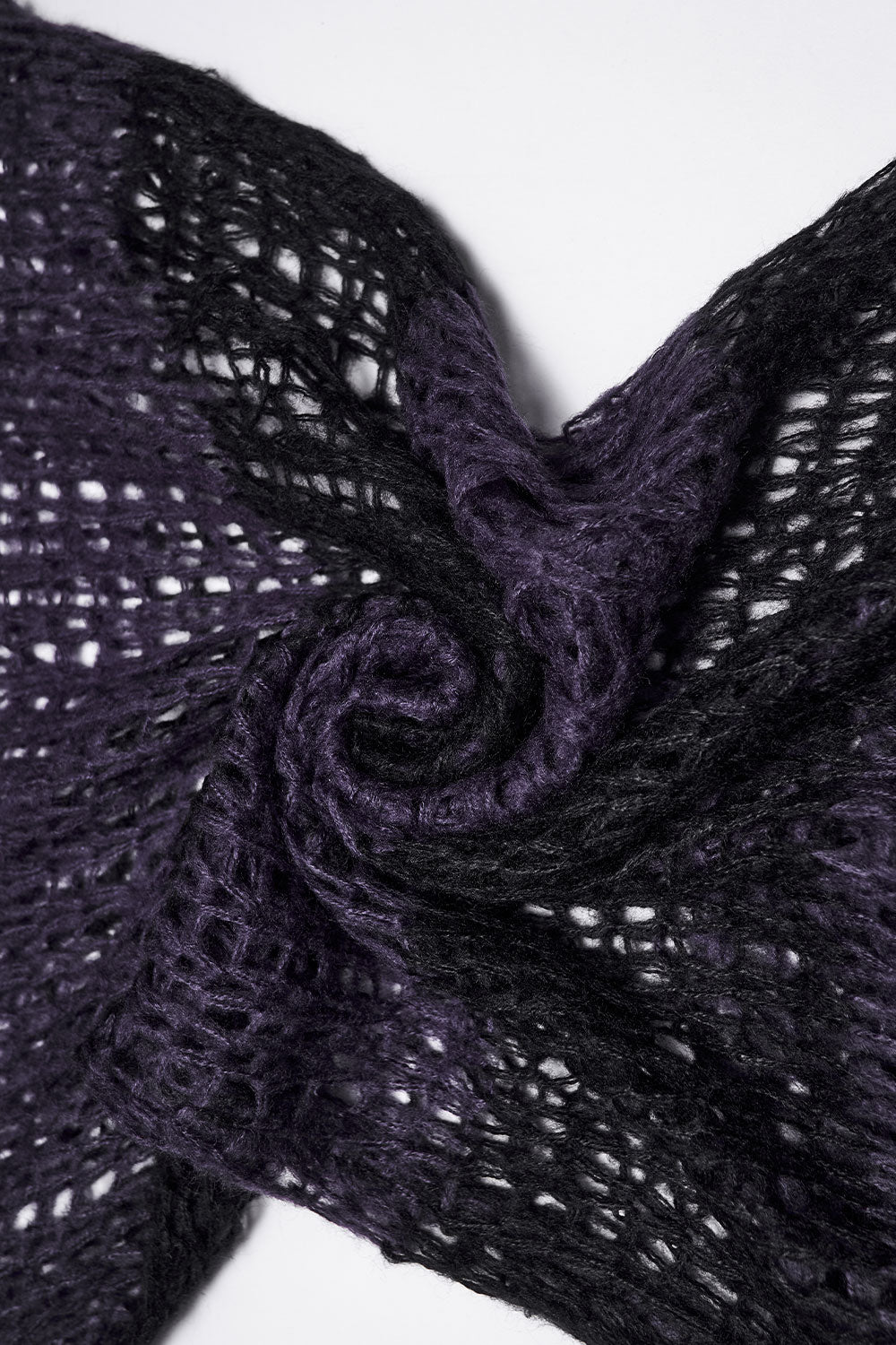 fabric details of knitted gothic punk sweater shirt
