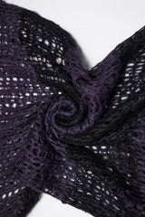 fabric details of knitted gothic punk sweater shirt