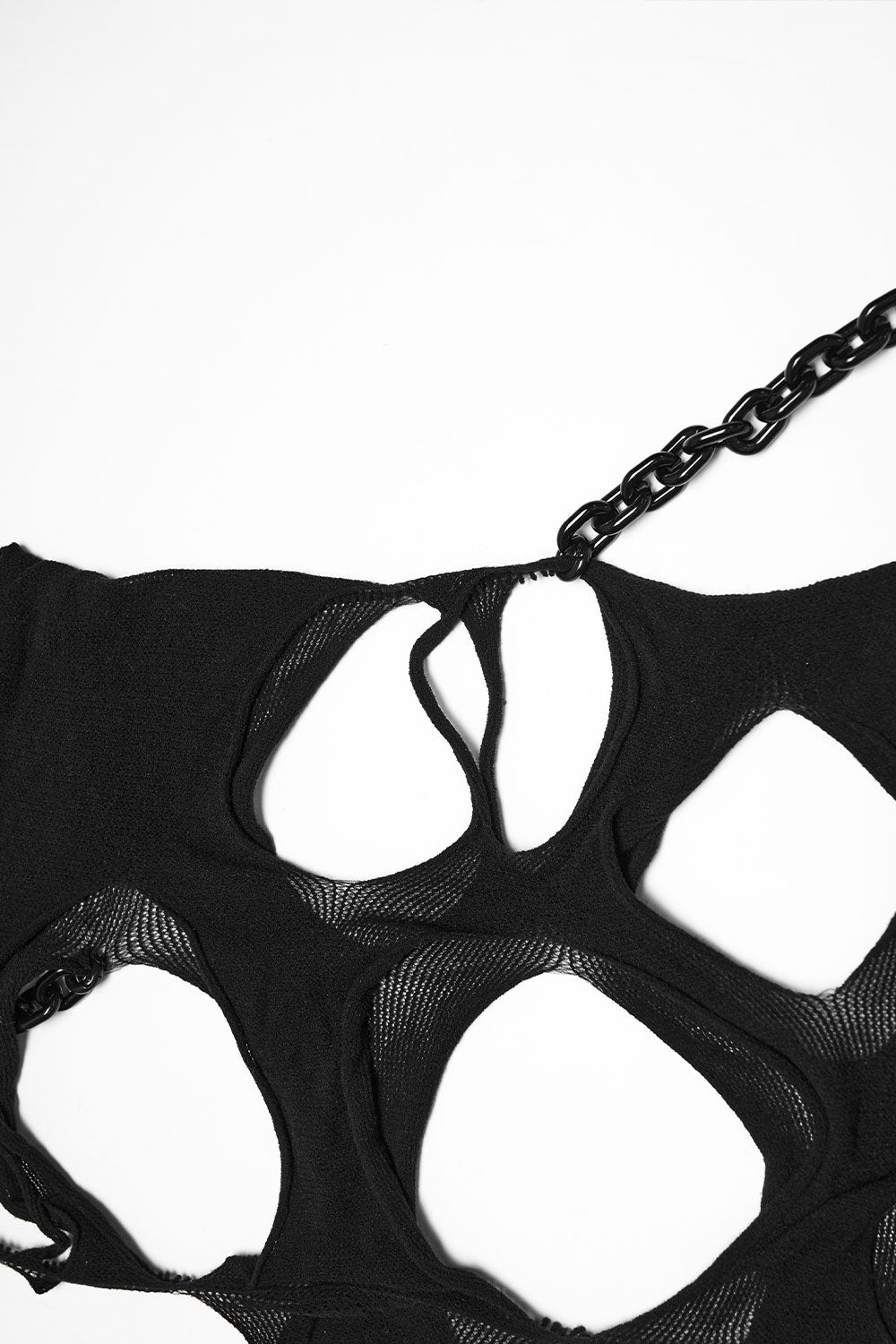 womens punk tank top with cut out detail