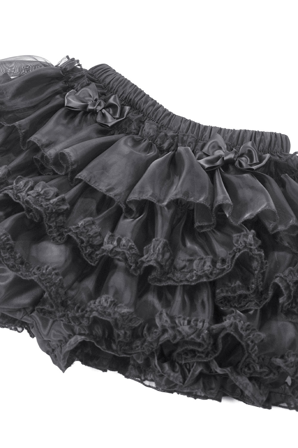 Fabric details of Dark in Love womens lacey bloomer shorts