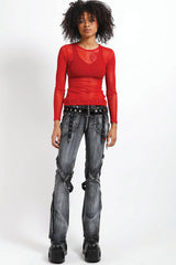 tripp NYC faded denim jeans