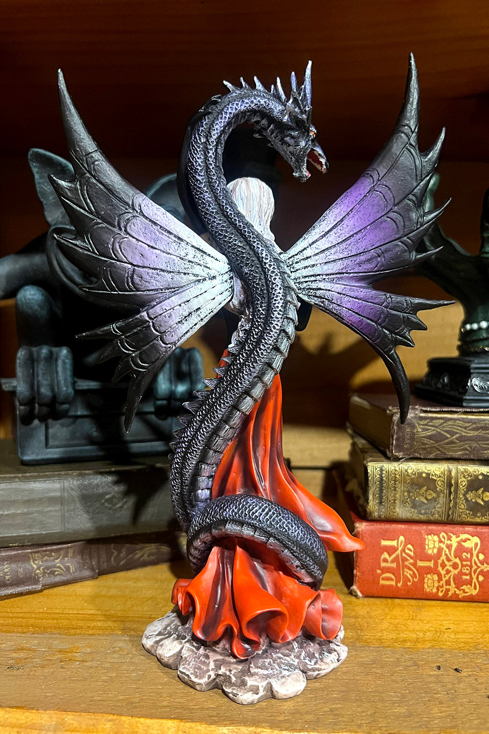 resin dragon gothic renaissance statue 