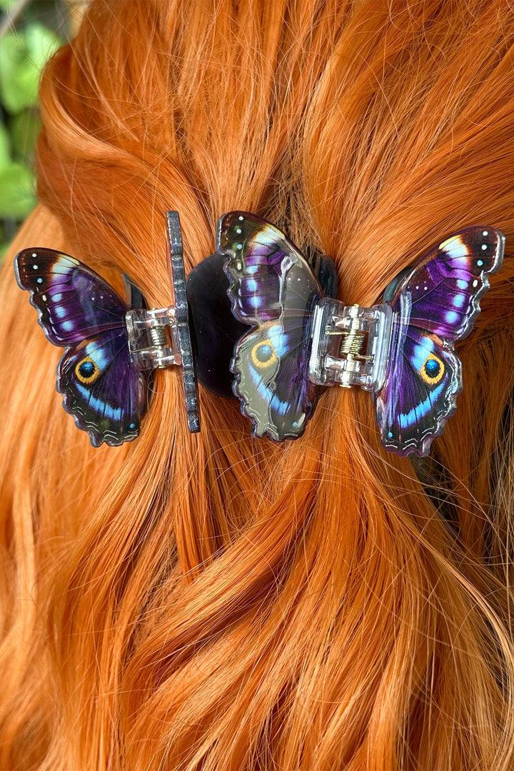 fairycore butterfly hair clips