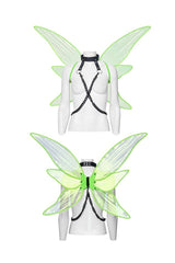 punk chains fairy wings harness