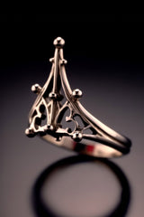 gothic gold ring