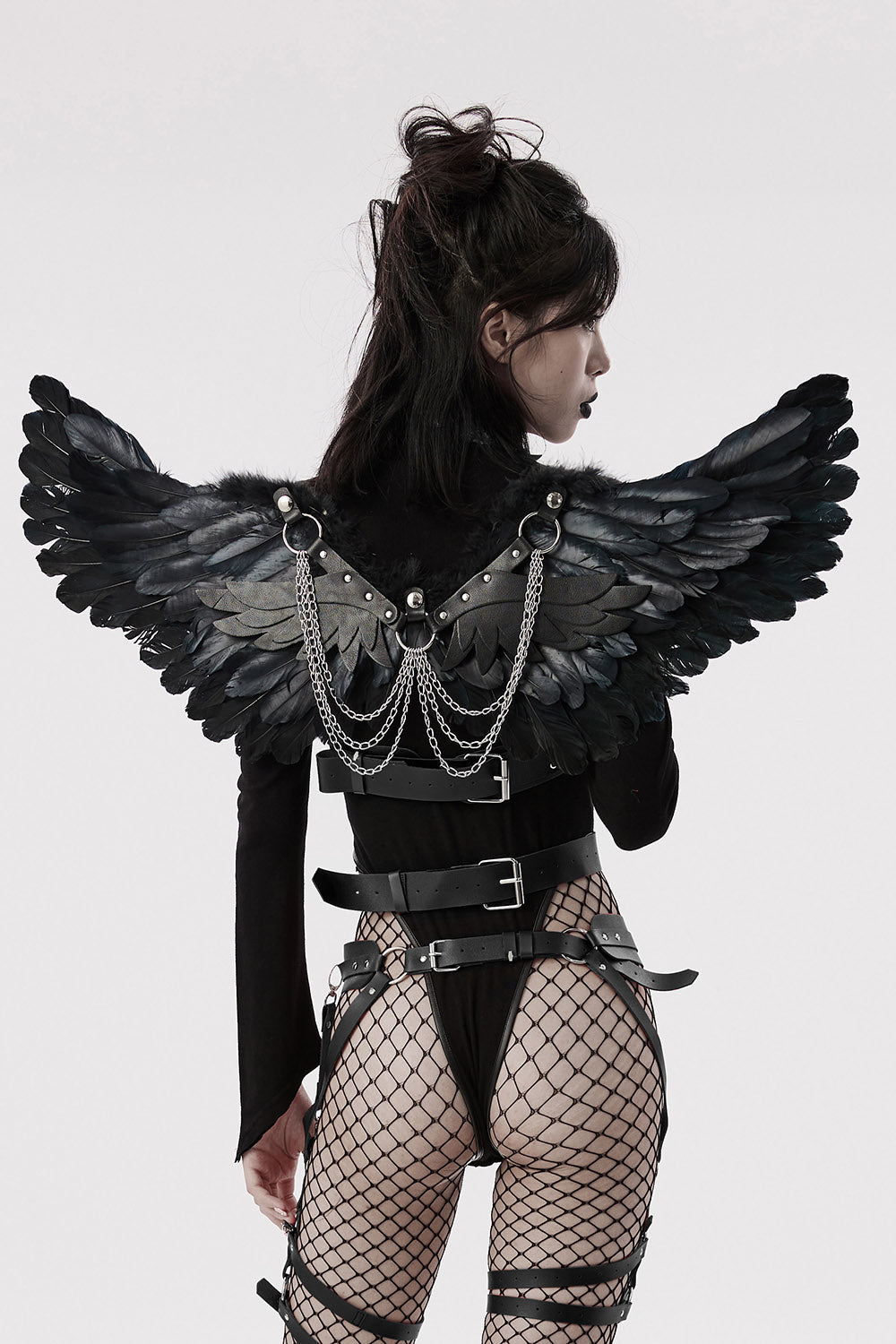 punk rock angel wings harness
