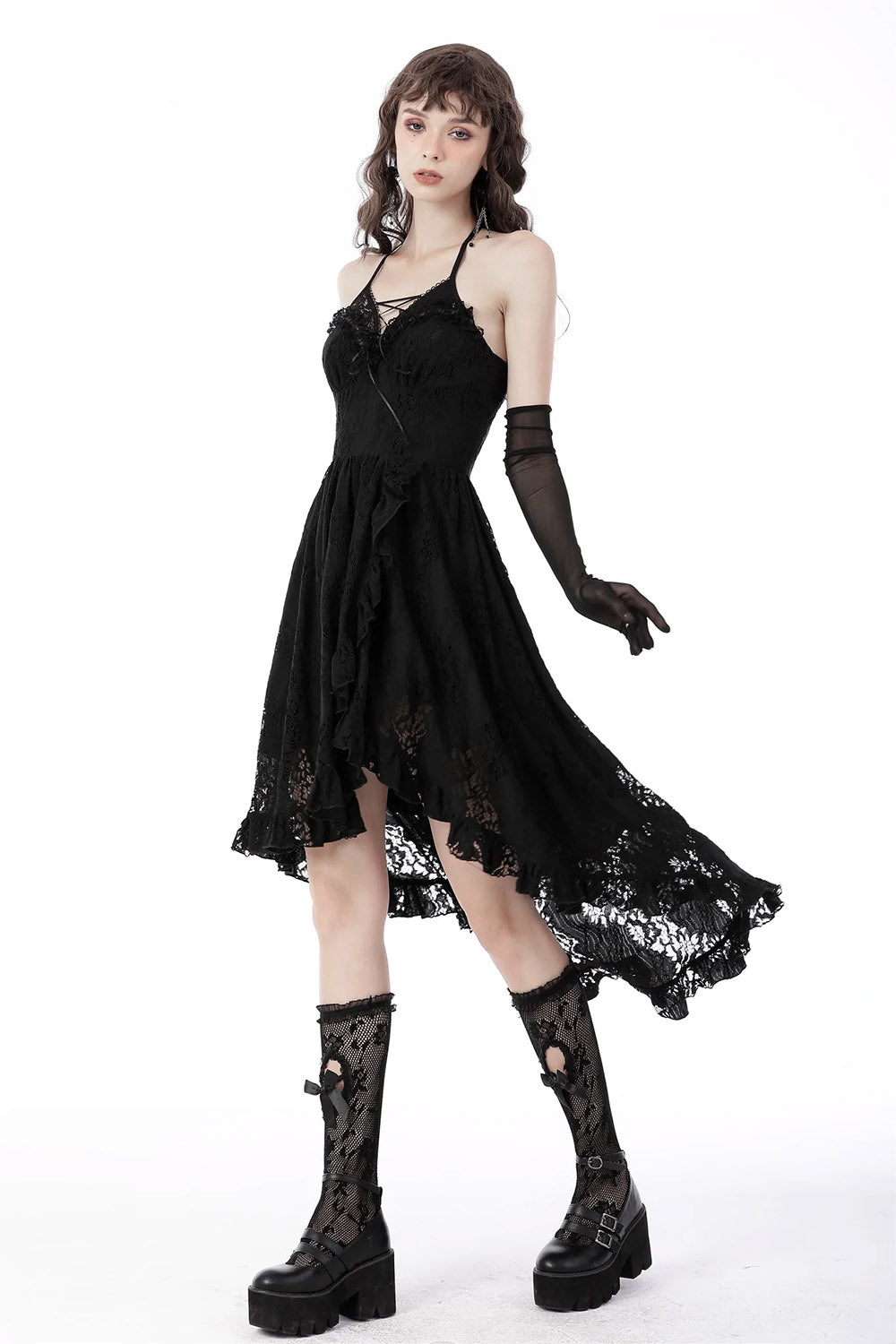 Fallen Leaves Lace Dress - dresses - VampireFreaks - Dark In Love