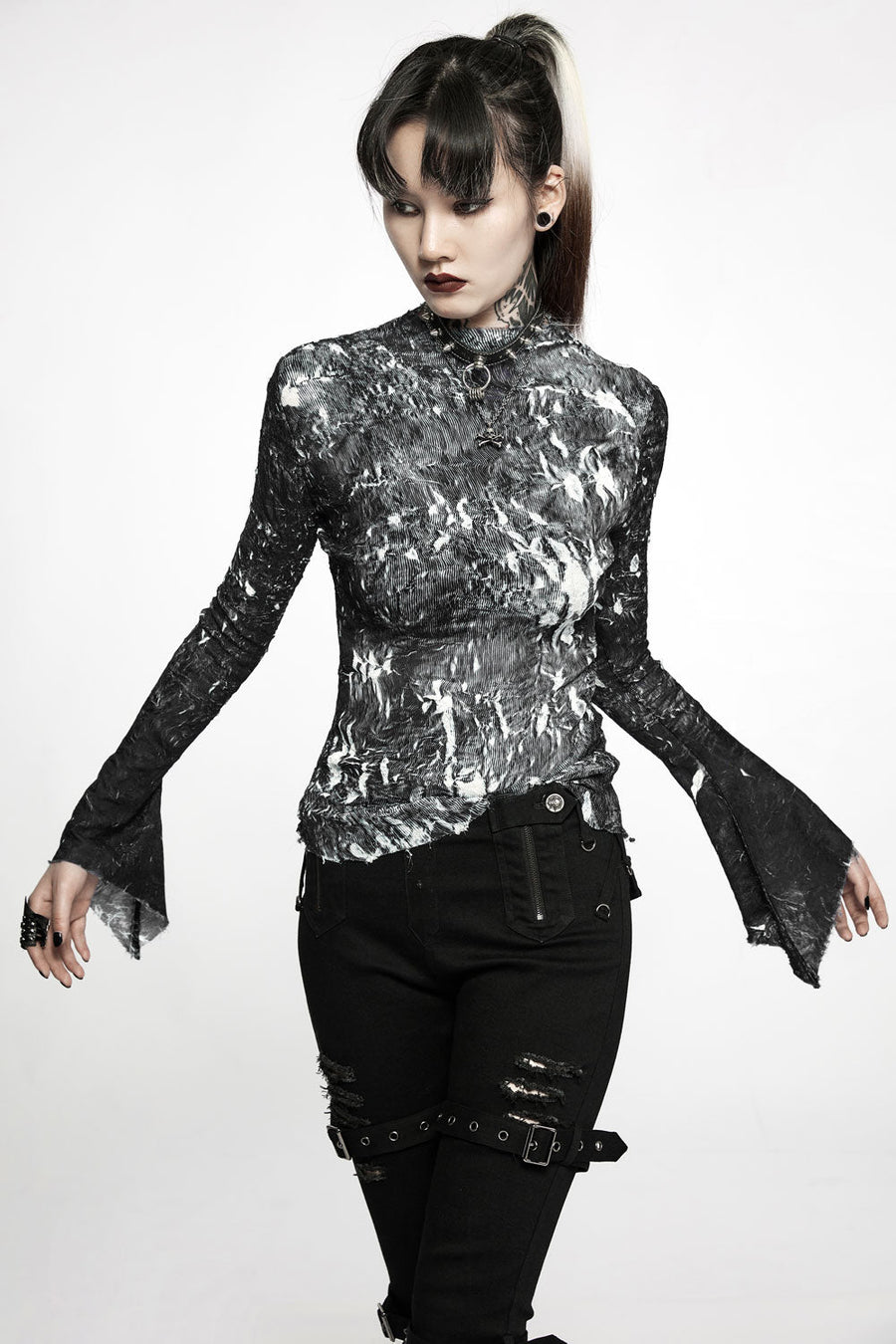 Fallen Star Flared Sleeve Top