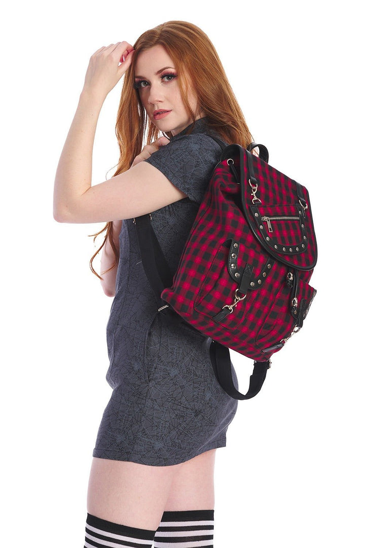 Fangs Backpack [RED/BLACK] - bags & wallets - VampireFreaks - Banned Apparel / Lost Queen