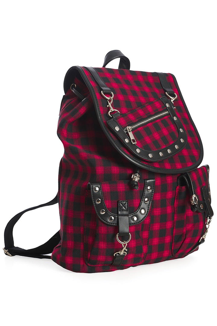 Fangs Backpack [RED/BLACK] - bags & wallets - VampireFreaks - Banned Apparel / Lost Queen