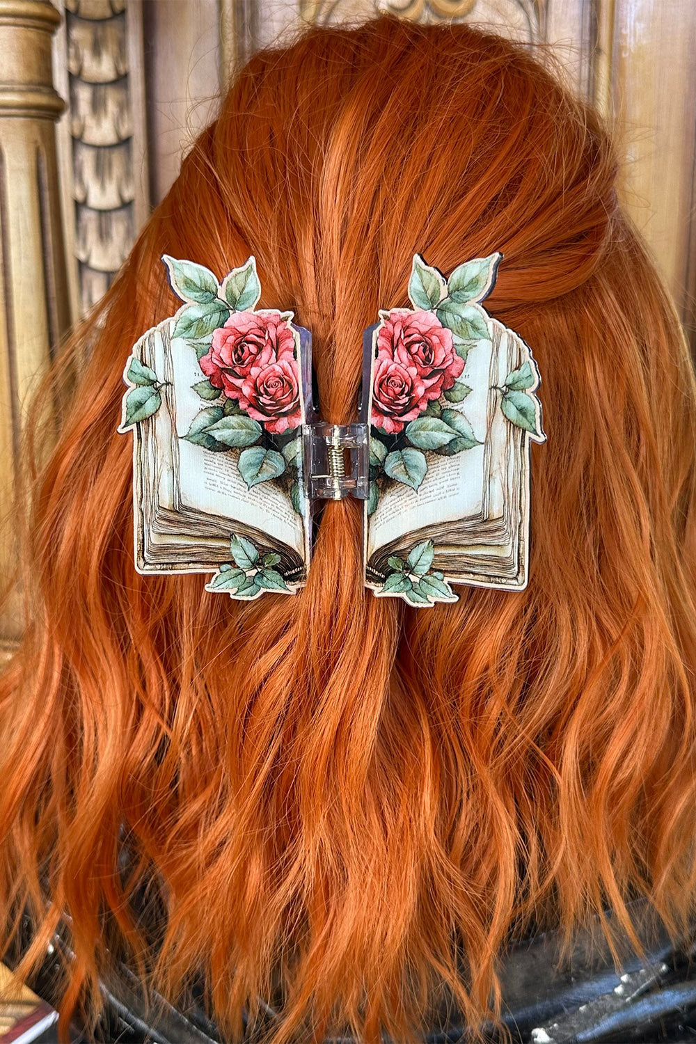 book hair clip for readers