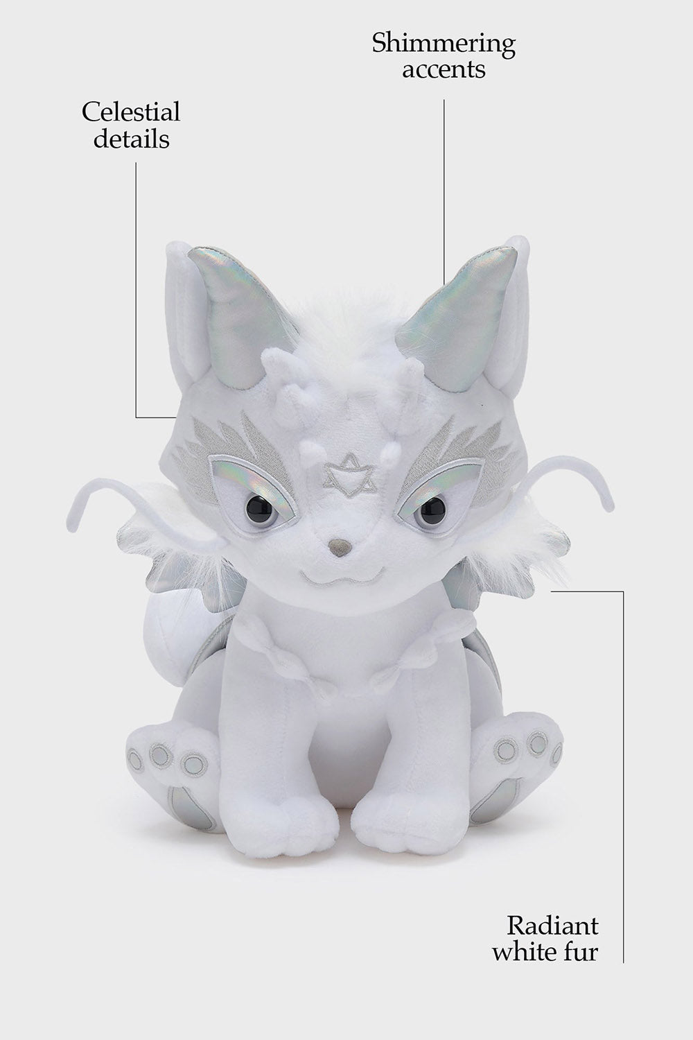 kreepture white cat plushie toy by killstar