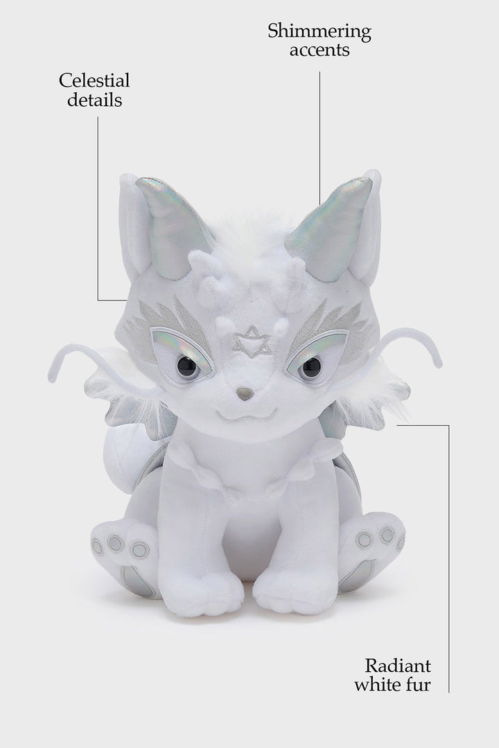 kreepture white cat plushie toy by killstar