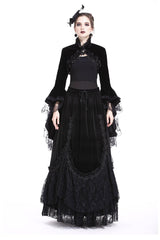 Fathoms Below Black Velvet Bolero - womens outerwear - VampireFreaks - Dark In Love