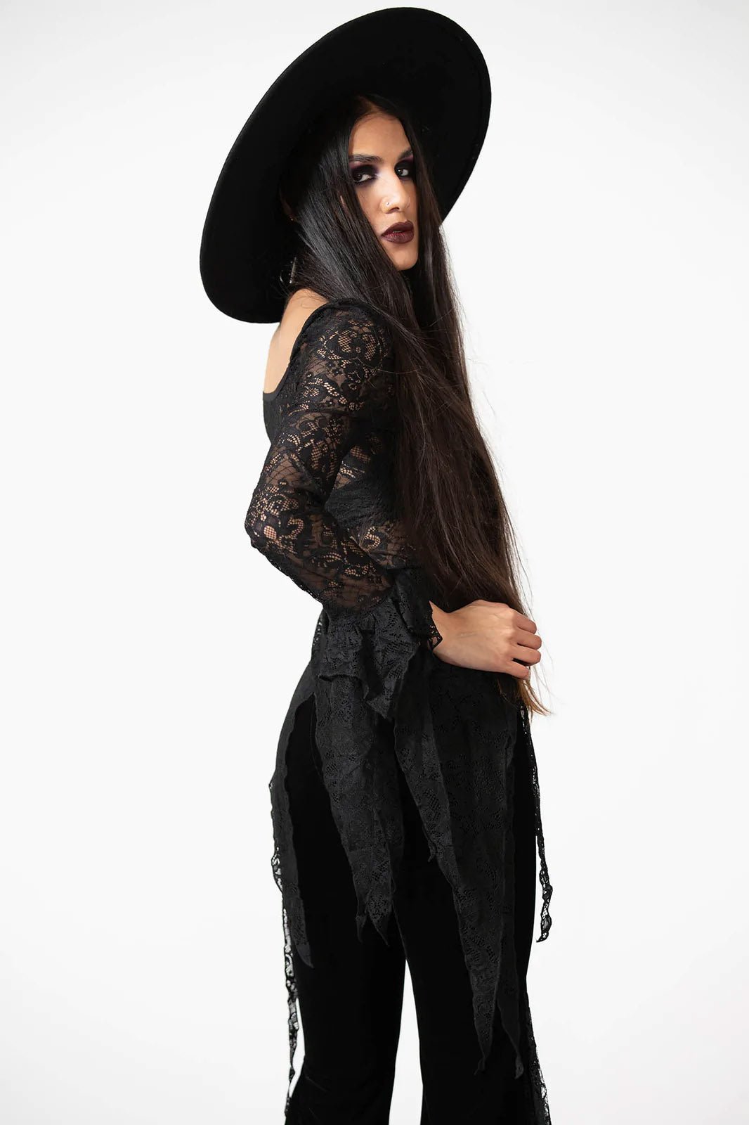 Faythe Lace Top - womens tops - VampireFreaks - Killstar