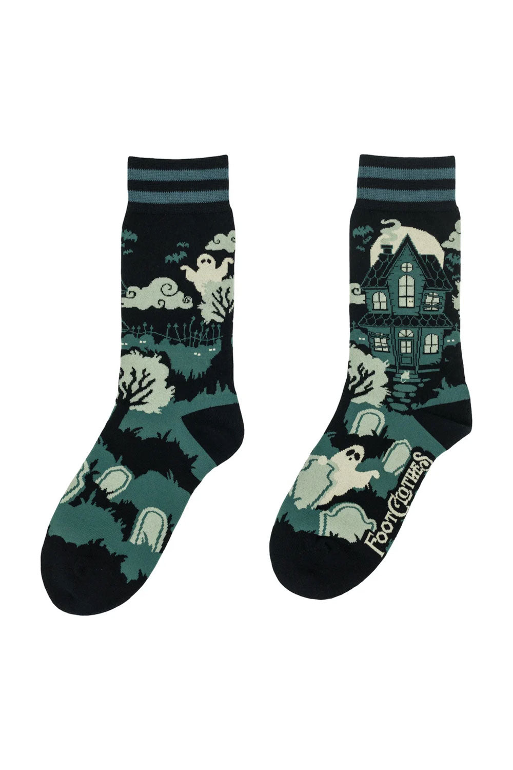 Punk Goth Grunge Dead End Manor Crew Socks