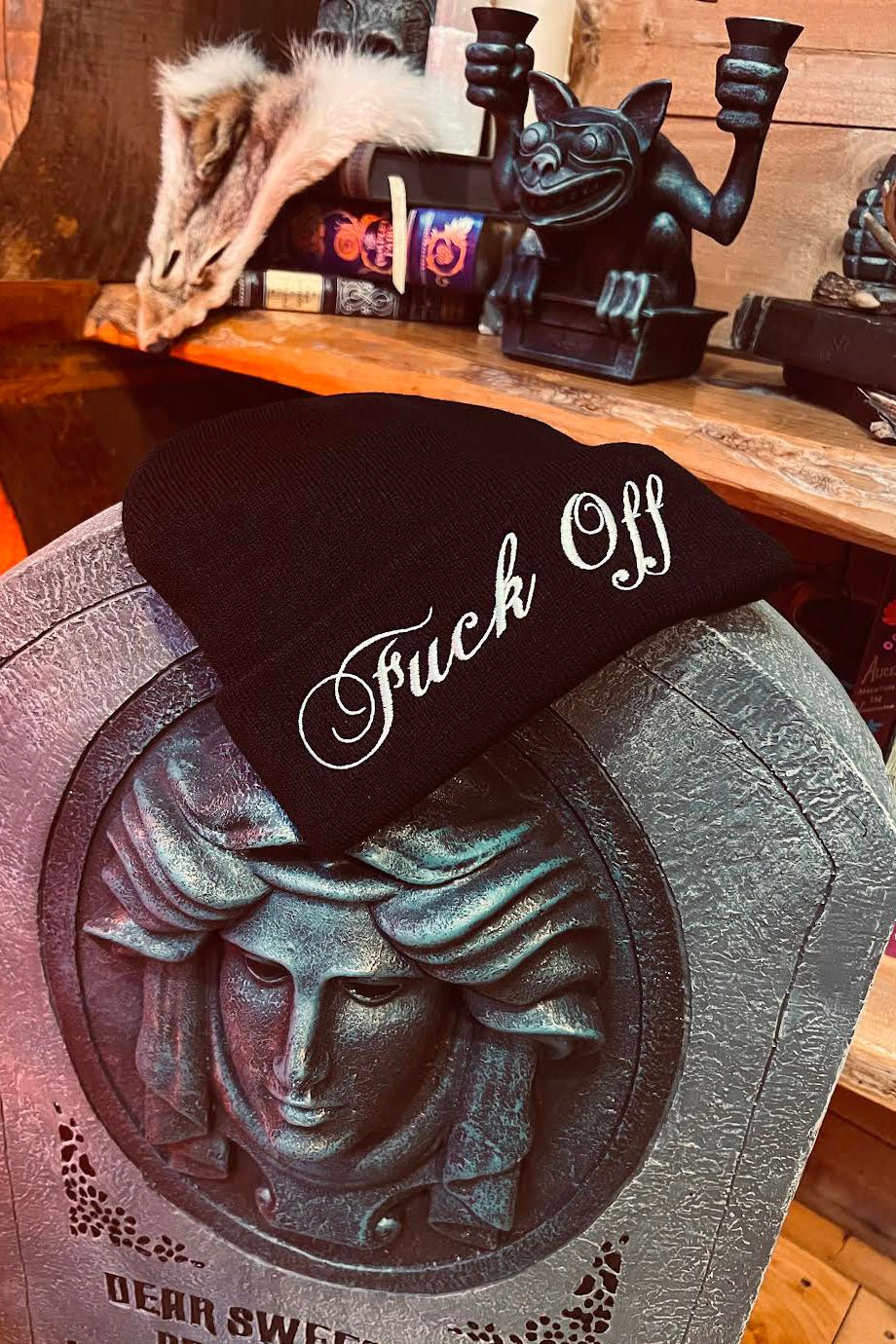 F*ck Off Beanie - hats & scarves & headwear - VampireFreaks - VampireFreaks