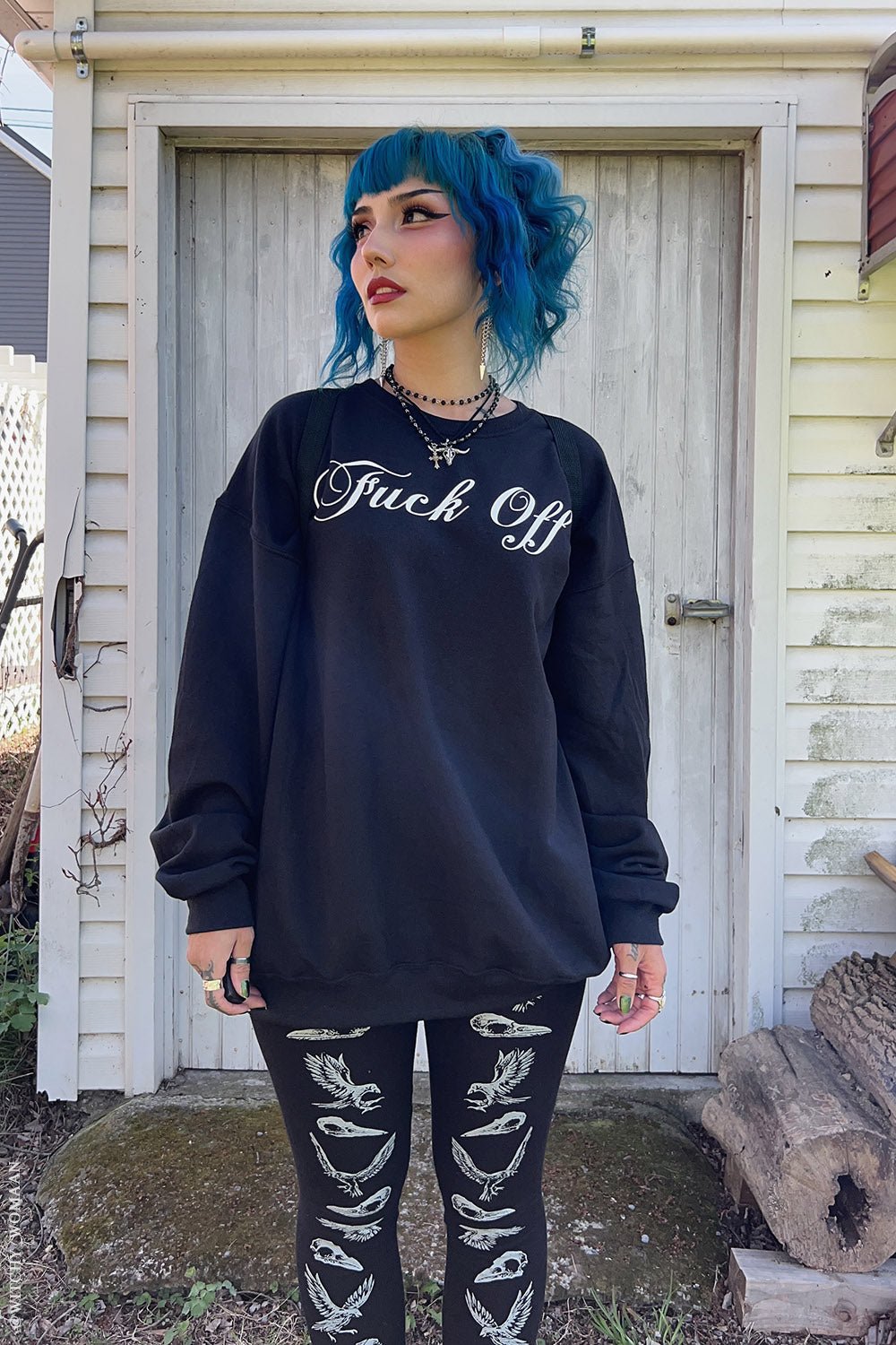 F*ck Off Sweatshirt - mens outerwear - VampireFreaks - VampireFreaks