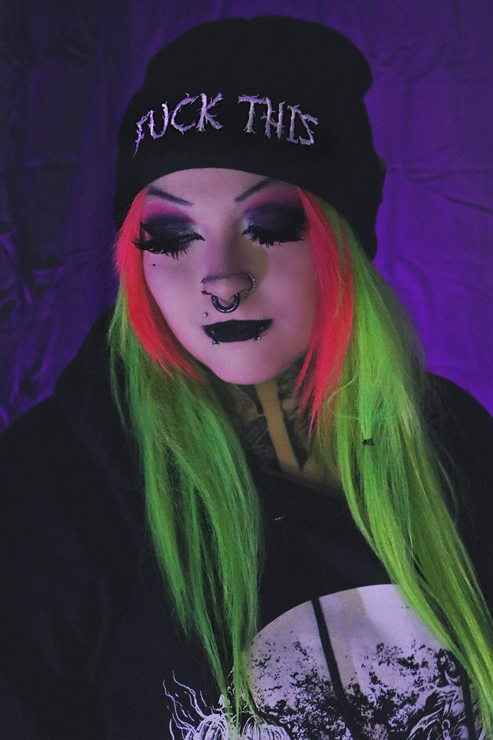 F*ck This Beanie - hats & scarves & headwear - VampireFreaks - VampireFreaks