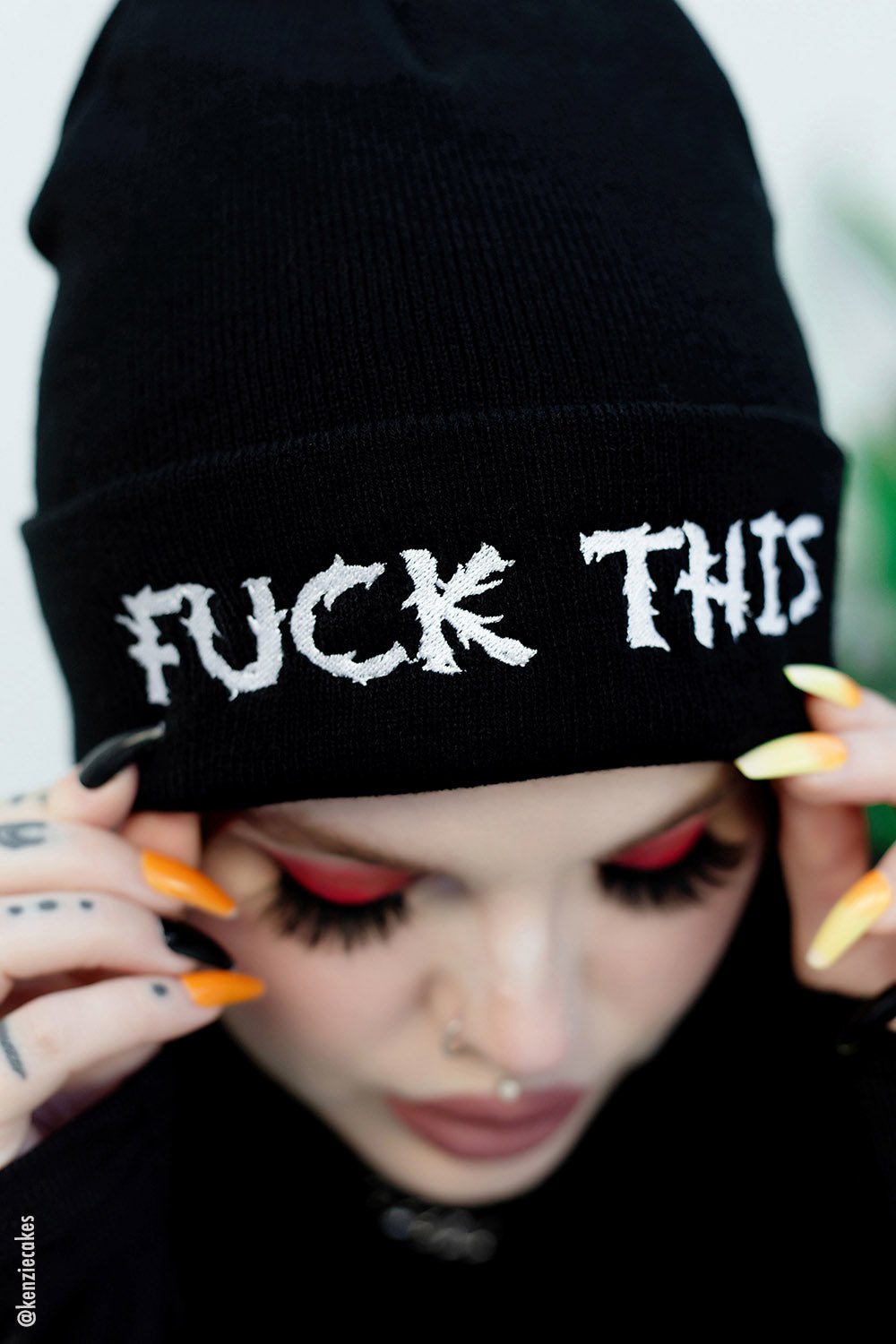 F*ck This Beanie - hats & scarves & headwear - VampireFreaks - VampireFreaks