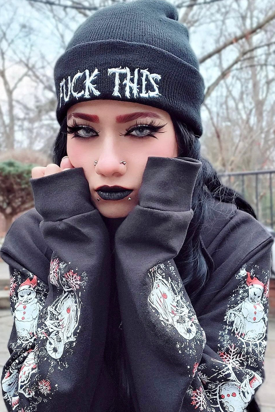 F*ck This Beanie - hats & scarves & headwear - VampireFreaks - VampireFreaks