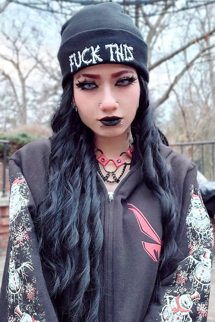 F*ck This Beanie - hats & scarves & headwear - VampireFreaks - VampireFreaks