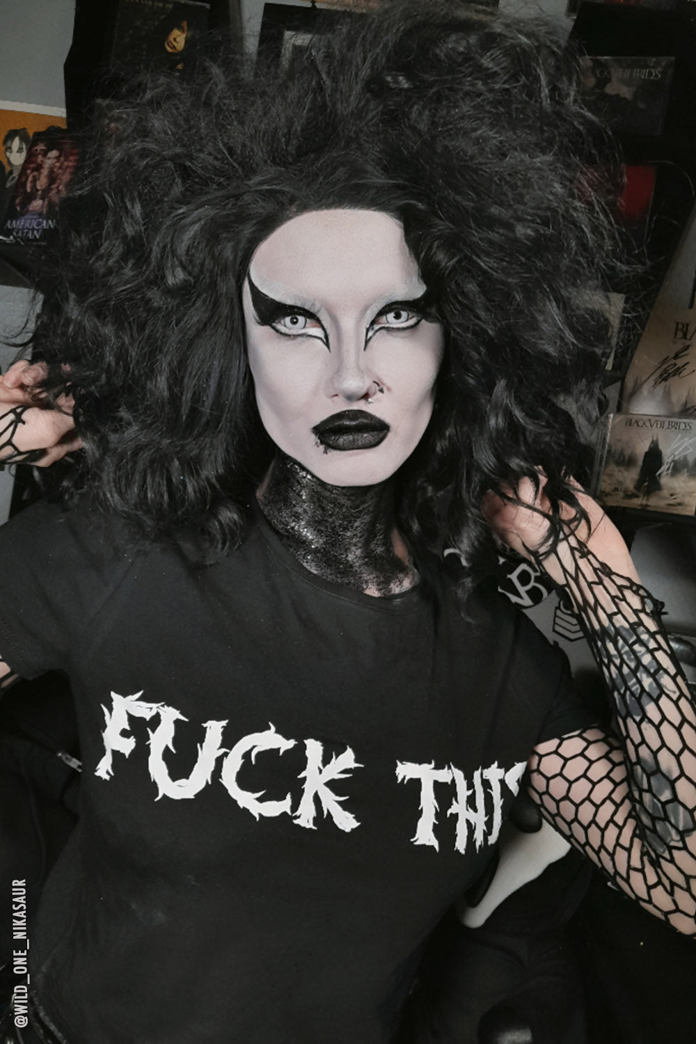 F*ck This Crop Top - womens graphic tees - VampireFreaks - VampireFreaks