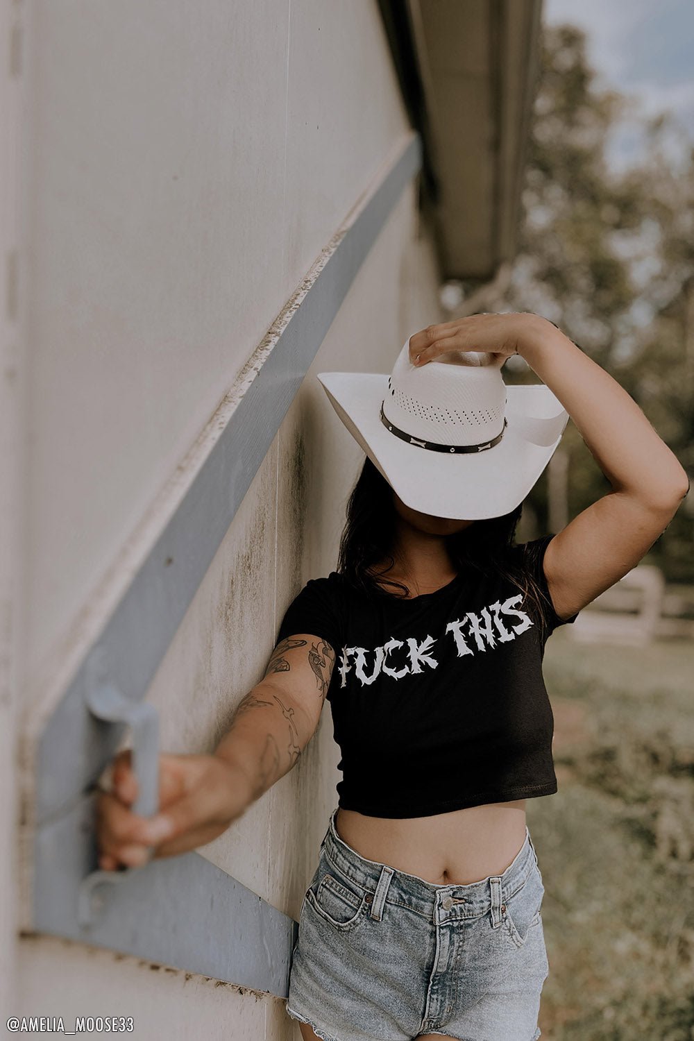 F*ck This Crop Top - womens graphic tees - VampireFreaks - VampireFreaks