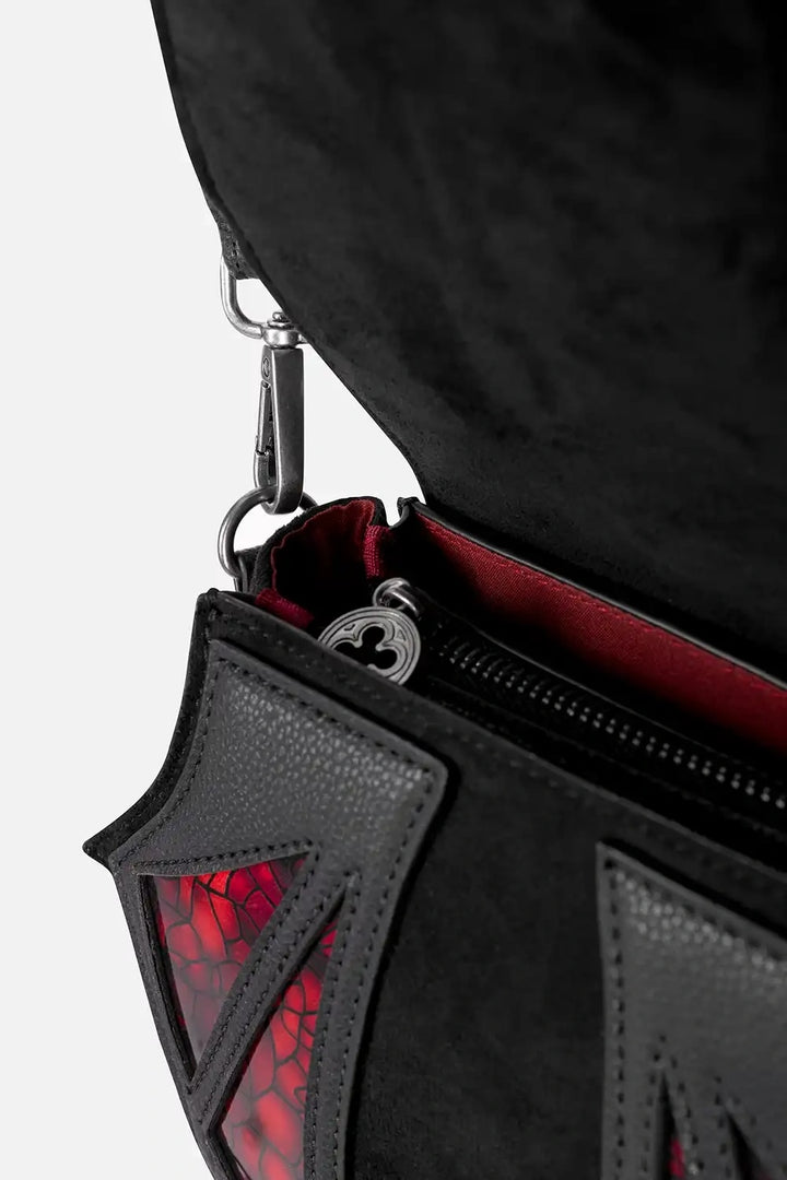 vegan leather gothic cathedral shoulder bag by restyle