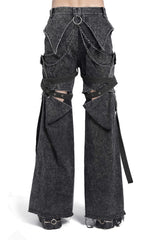 mens ragged chain pants