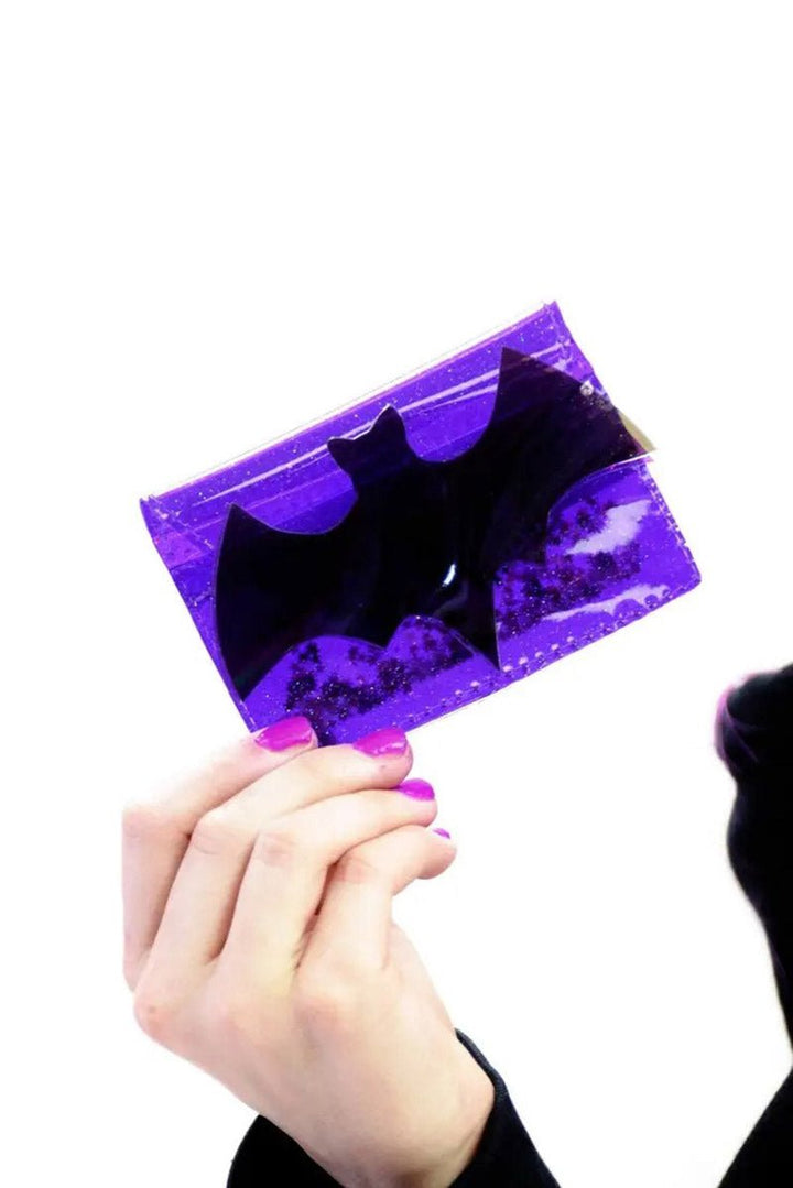 Feelin' Spooky Cardholder with Liquid Glitter - bags & wallets - VampireFreaks - Electric Bubblegum