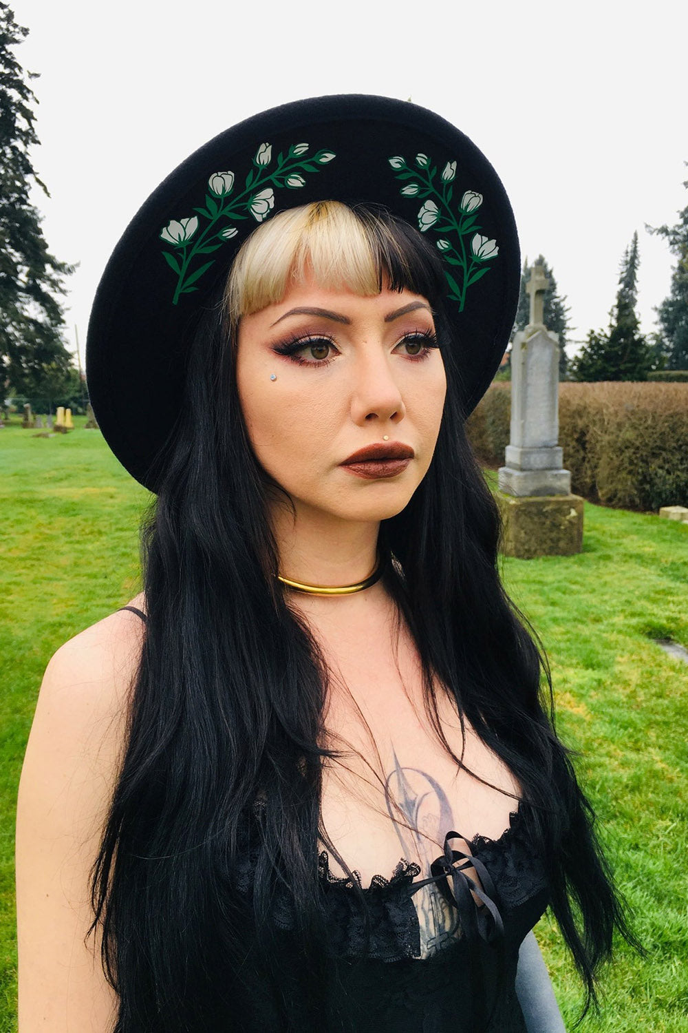 vintage goth hat