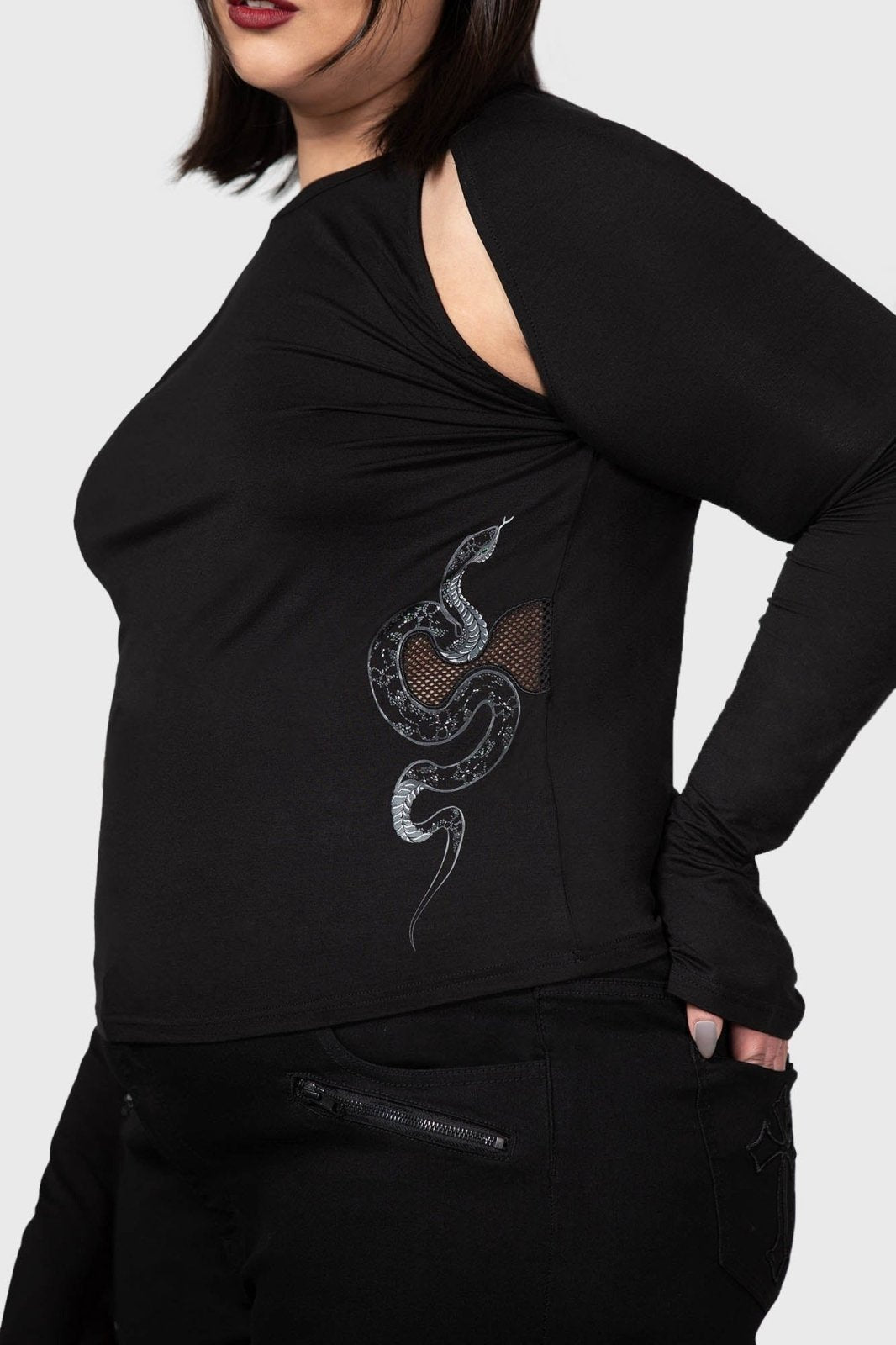 Femme Fangs Top - womens tops - VampireFreaks - Killstar