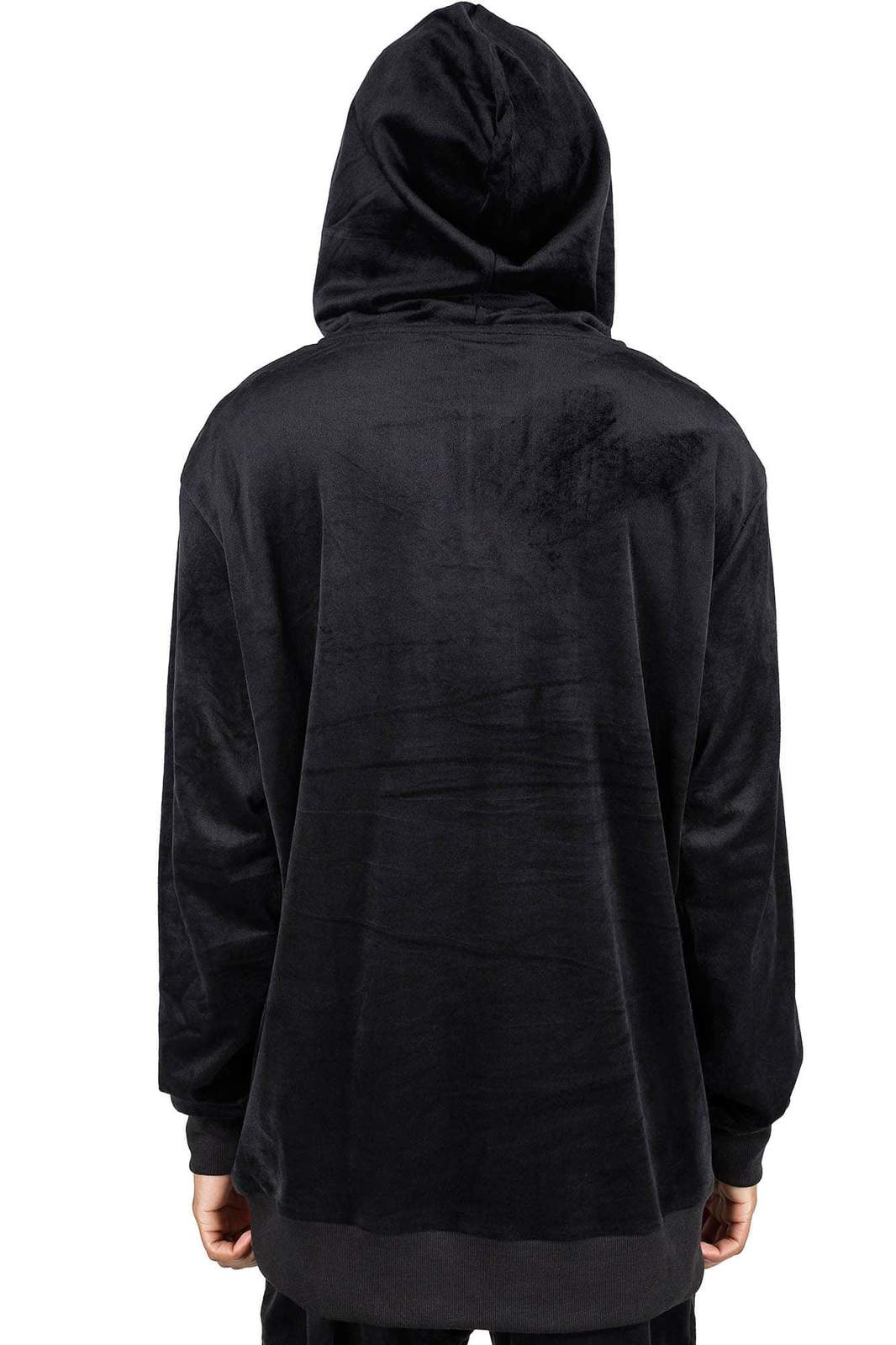 Fester Velour Hoodie (Unisex) [Black] - mens outerwear - VampireFreaks - Killstar