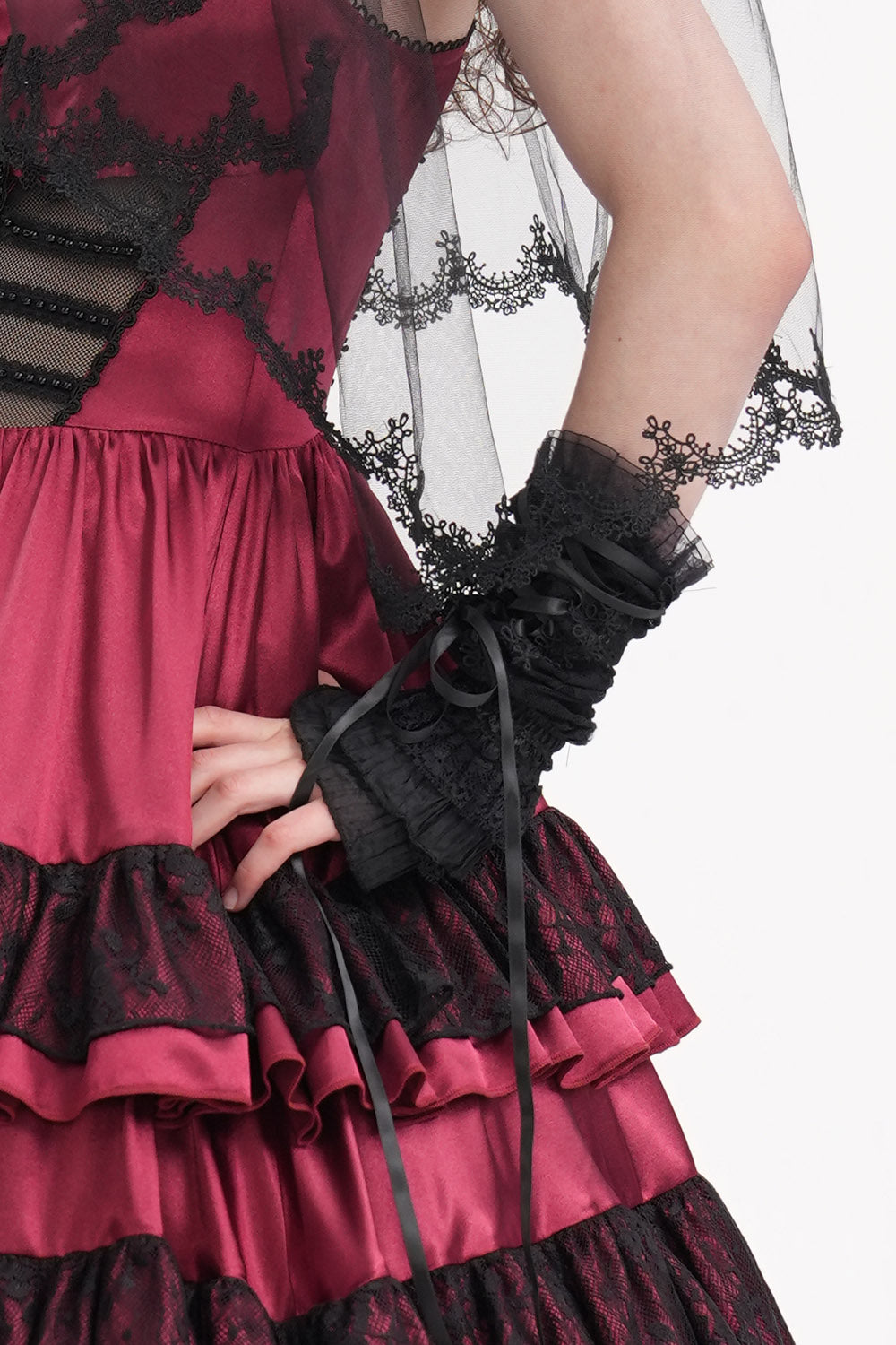 victorian goth gloves