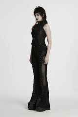 womens high rise goth pants