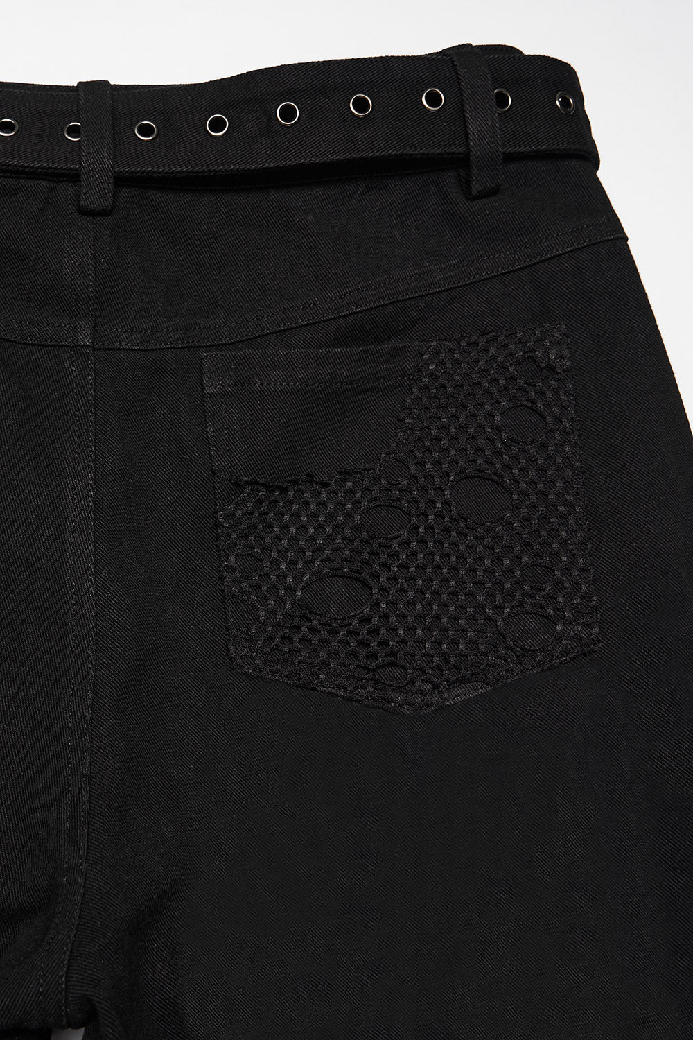 baggy street style mens distressed black denim jean  pants