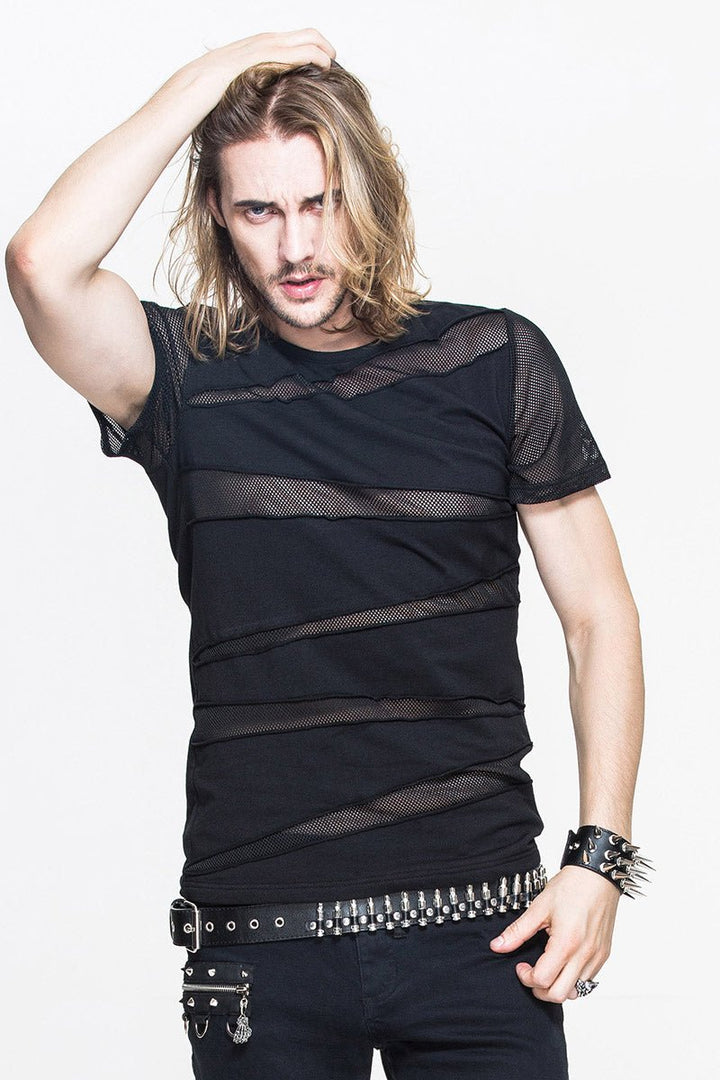 Fishnet Slasher Top - mens tops - VampireFreaks - Devil Fashion