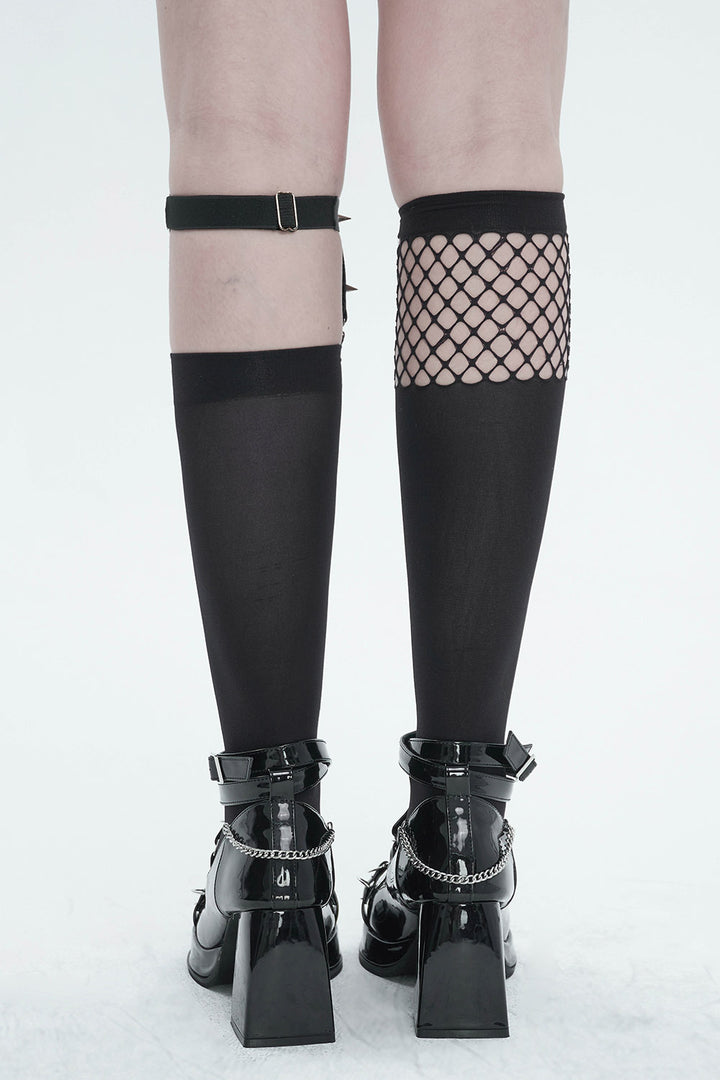 leather garter stockings